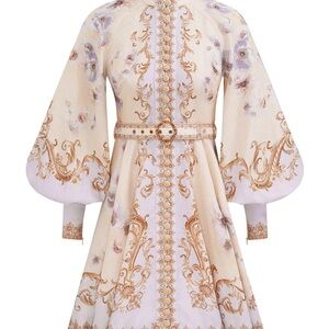 Zimmerman HYPNOTIC BUTTONED MINI DRESS size 0